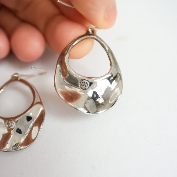 *Alexis Bittar*  Silver Rhinestone Encrusted Dangle Earrings. - Picture 6 of 10